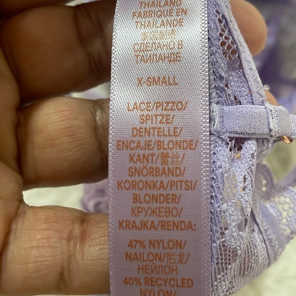 Savage X Fenty Purple Lace Bralette with Adjustable Straps - Picture 4 of 12